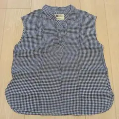 Spick & Span スピックアンドスパン チェック シャツ 青