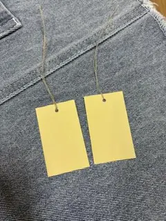 【夏セール】紐付き　無地タグ　下げ札　値札　クリーム