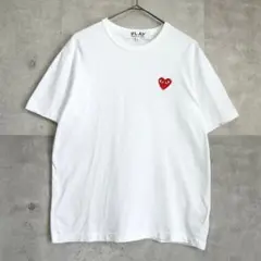 【美品】PLAY COMME des GARÇONS ハート刺繍 Tシャツ L