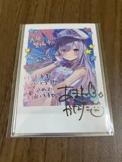 天音かなた 天界警備任務衣装記念 数量限定 チェキ風ブロマイドカード