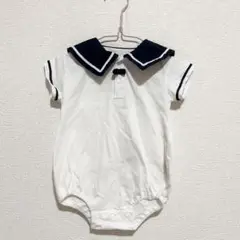 【9月2日までの限定価格】 赤ちゃん本舗 セーラー ロンパース 80サイズ