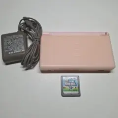 【美品】DS Lite ピンク 純正充電器 ソフト1本付き