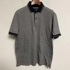 TOMMY HILFIGER トミーヒルフィガー グレー ポロシャツ L