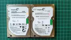 2.5インチ　内蔵HDD 2台　1TB/500GB