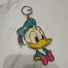 ドナルド　ディズニー　レトロ　キーホルダー　レア　ドナルドダック