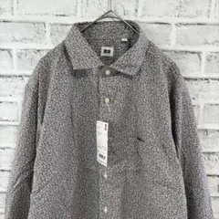 ☆新品タグ付き　ユニクロ　ボタニカル　長袖　プリントシャツ　L