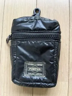 PORTER ブラック ナイロン素材のミニポーチ