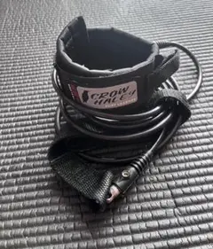 CROW HALEY サーフボードリーシュコード 黒