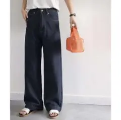 クラシカルエルフ　レディース　ハイウエストワイドデニムパンツ　ジーンズ　デニム
