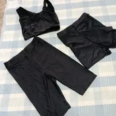 ブラック ブラトップ ショートパンツ セットJM