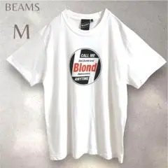 ビームス　Tシャツ　半袖　綿100% 白　プリント　カジュアル　ふるじょ　夏