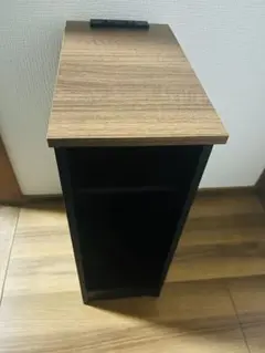 サイドテーブル収納コンセント付ナイトテーブル
