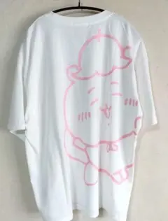 ちいかわ バックプリント 刺繍 半袖Tシャツ 3L