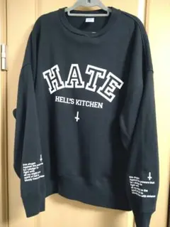 HATE HELL'S KITCHEN スウェット ブラックL