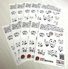 楽天パンダシール 口腔がん 非売品 10枚