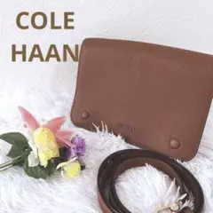 ☆COLE HAAN☆男女兼用 ショルダーバッグ ブラウン