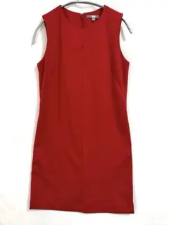 UNIQLO ユニクロ ポンチワンピース ノースリーブ レッド 赤 Mサイズ