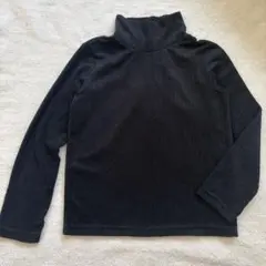 【UNIQLO】ハイネックリブトップス　ブラック130サイズ