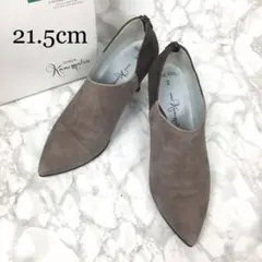 GINZA kanematsu 銀座カネマツ パンプス スエード 21.5