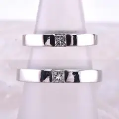 ★HARRY WINSTON★ プリンセスカット マリッジリング ペア