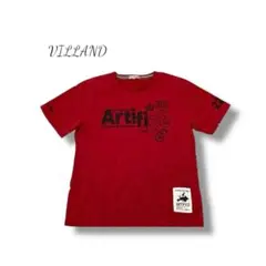 半袖Tシャツ (3L) 2XL 赤 大きいサイズ ビッグロゴ VILLAND