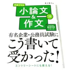 2025年度版 内定プラス 小論文&作文