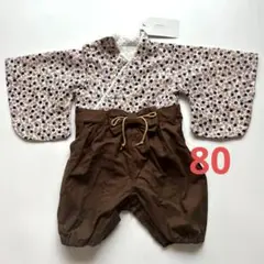 【新品未使用】 80cm ベビー袴ロンパース 和柄♪