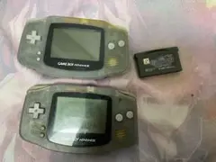 ゲームボーイアドバンス クリアグレー 本体と　ソフト1個