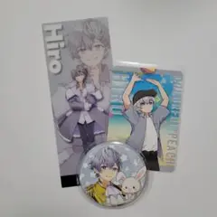 カラフルピーチ☆Hiro 缶バッジとイラストカードセット