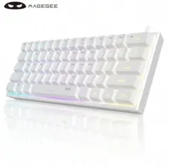 MAGEGEE RGBメカニカルキーボード ホワイト