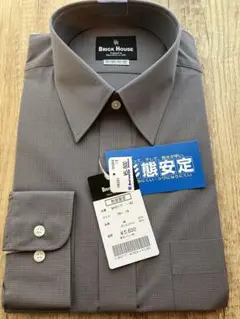 【新品】BRICK HOUSE グレー ワイシャツ 39-81