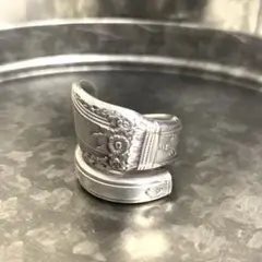 vintage silver スプーンリング ロジャーブロス 1847年 刻印