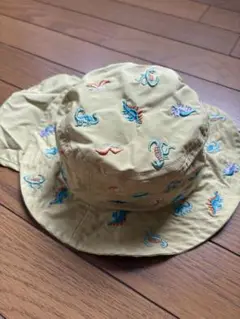 PETIT MAIN 恐竜刺繍バケットハット　サイズ50