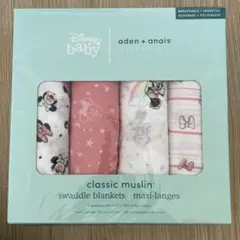 【新品未使用】ミニー aden + anaisおくるみ 4枚セット