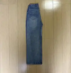 ストレートデニム 淡いブルー ハイウエスト