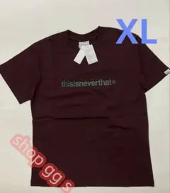 未使用 thisisneverthat バーガンディ Tシャツ