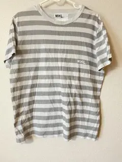 MHL. ストライプ Tシャツ Lサイズ