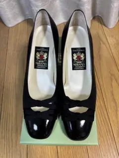 ✴︎お値下げ【未使用】MIHAMA リボンパンプス　サイズ24.0 高さ5.5cm