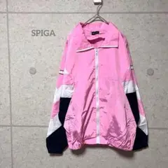 【スピーガ】 ピンク ファスナー　ウィンドブレーカー 大きめサイズ　892