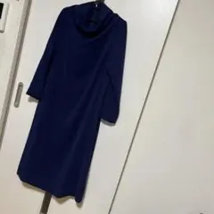 ジュンコシマダ 大きいサイズ ネイビー ワンピース シマダジュンコ L XL