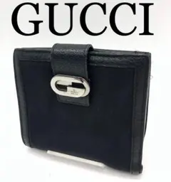 GUCCI ブランド ブラック 折り財布 GG お洒落 メンズ レディース