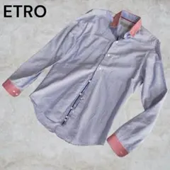 ETRO エトロジャパン　赤　ボーダー　切替　38
