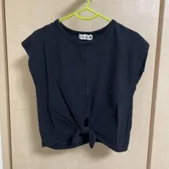 branchs 黒 ノースリーブTシャツ 前結び 110cm