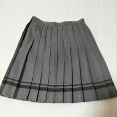 プリーツスカート　グレー