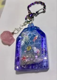 レジンシェイカー handmade 「夜の海の世界ブルー~パープル系」