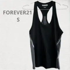 FOREVER21 タンクトップ S ブラック/グレー