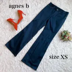 【アニエスベー】フレアパンツ ストレッチ ブーツカット 脚長効果 カジュアルXS