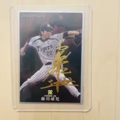 藤川球児 Tigers 22 カード 2012年 金箔サインカード