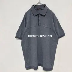 HIROKO KOSHINO/半袖 ポロシャツ/ストライプ/トップス/2655