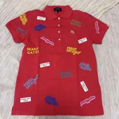 PEARLY GATES ゴルフ用ポロシャツ レッド
